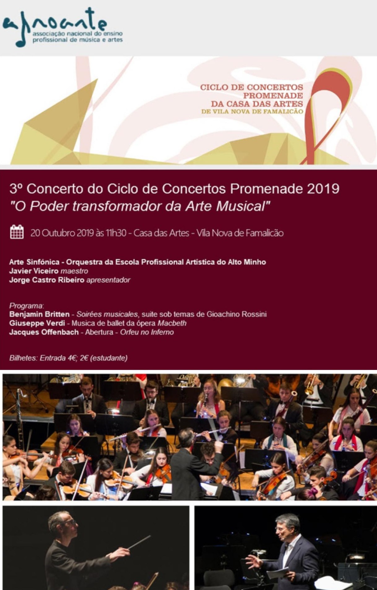 Concerto Promenade em Famalicão
