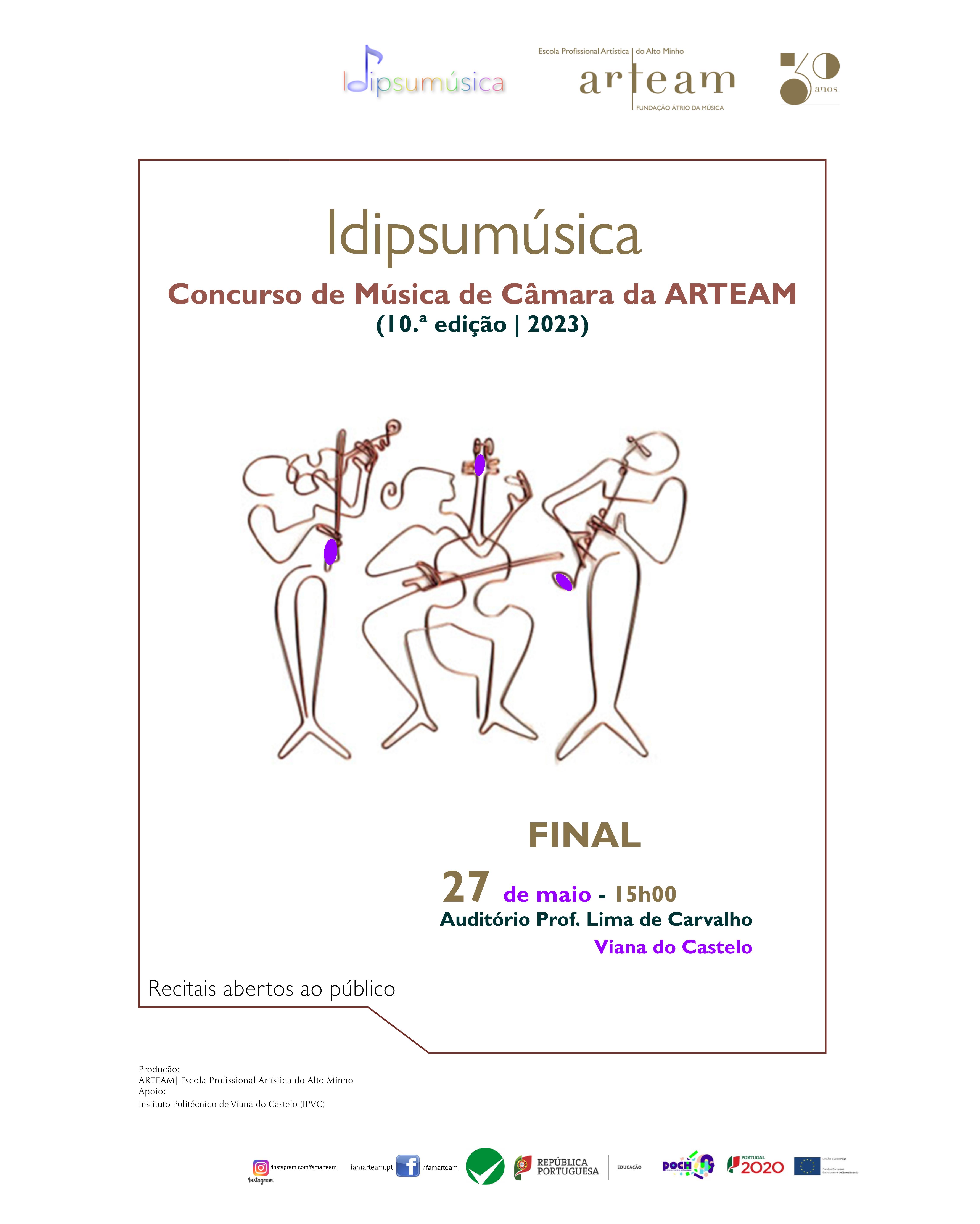 DIPSUMÚSICA - CONCURSO DE MÚSICA DE CÂMARA ARTEAM (10.ª edição)