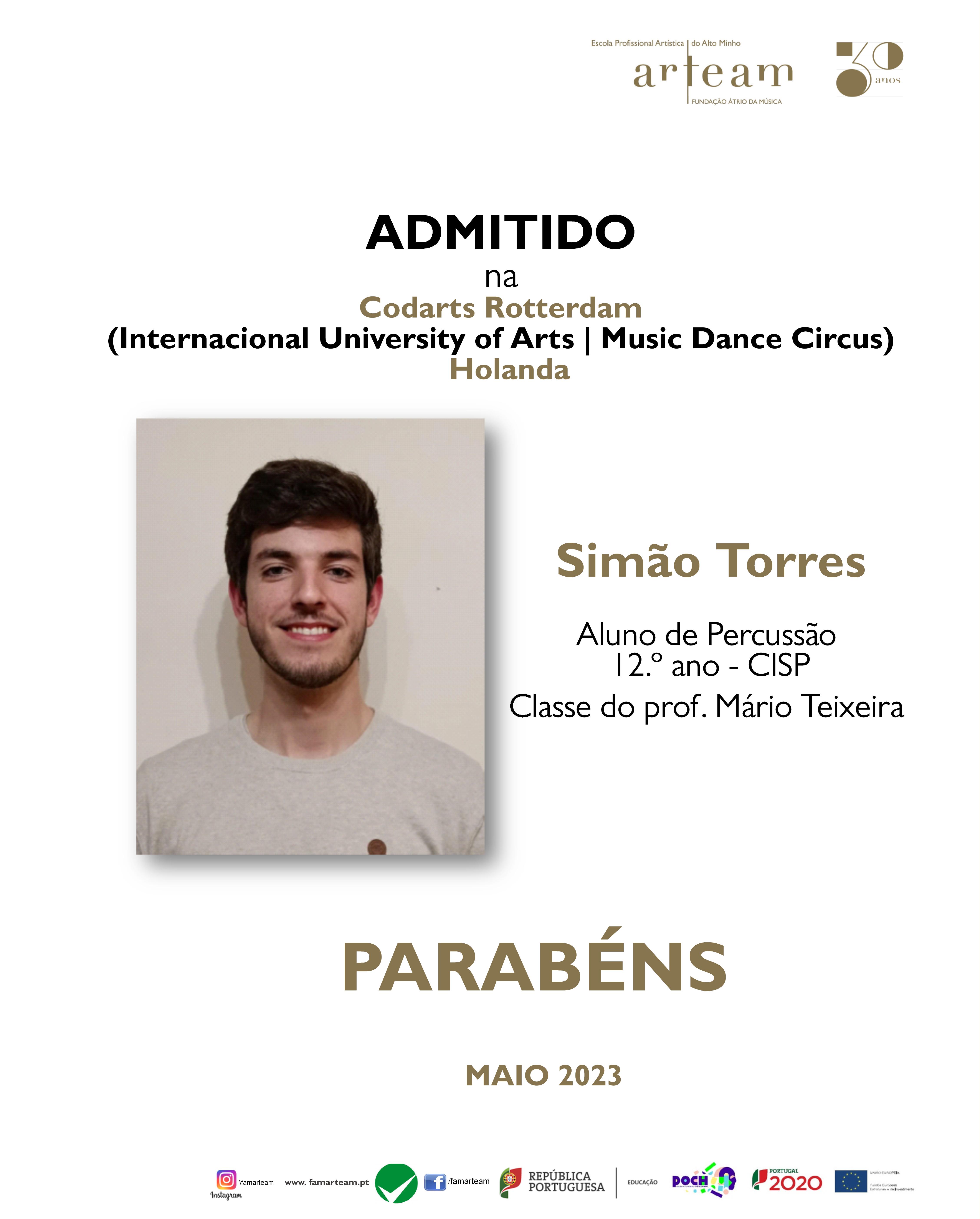 Alunos ARTEAM Admitidos 