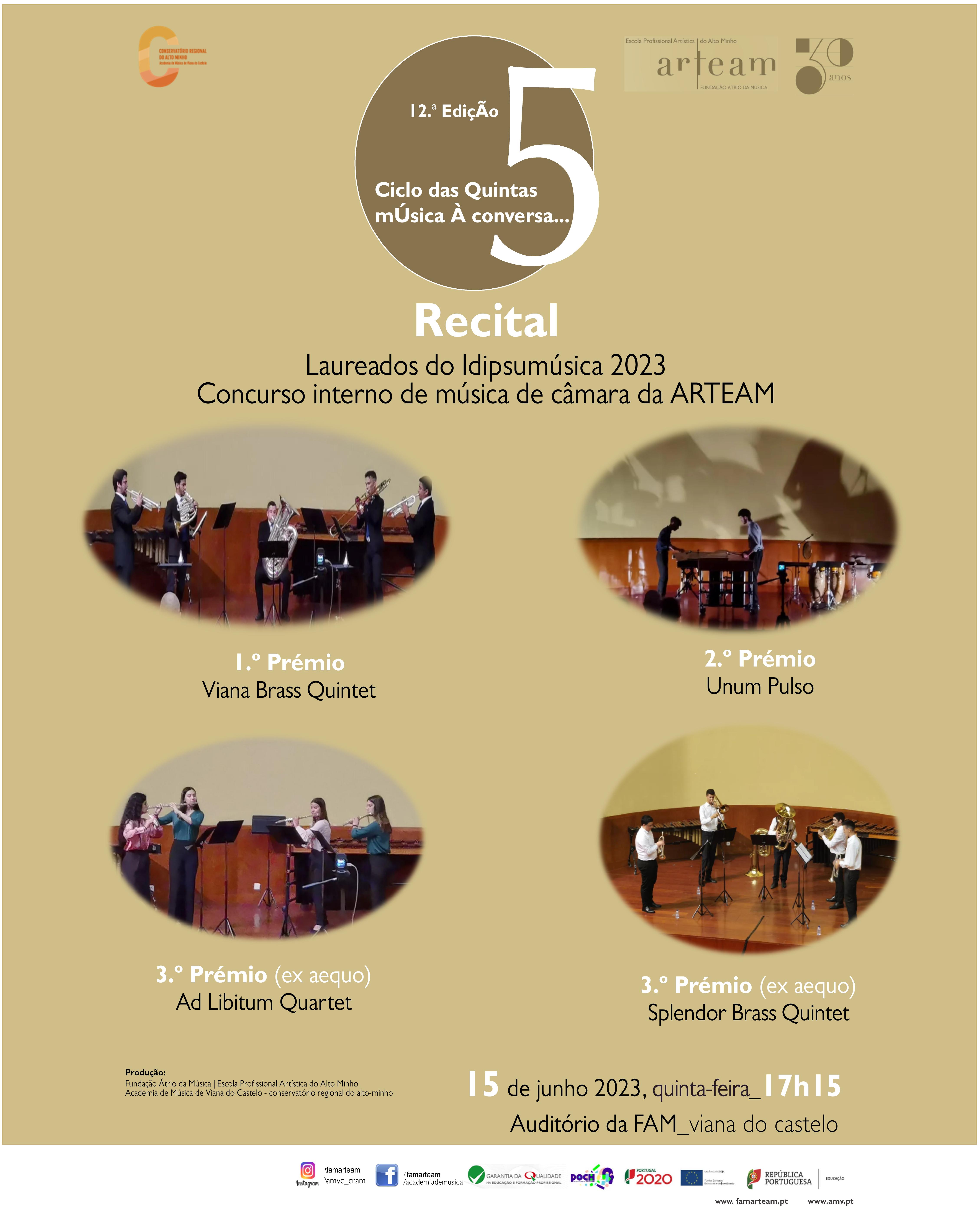 Laureados do Concurso Idipsumúsica em concerto