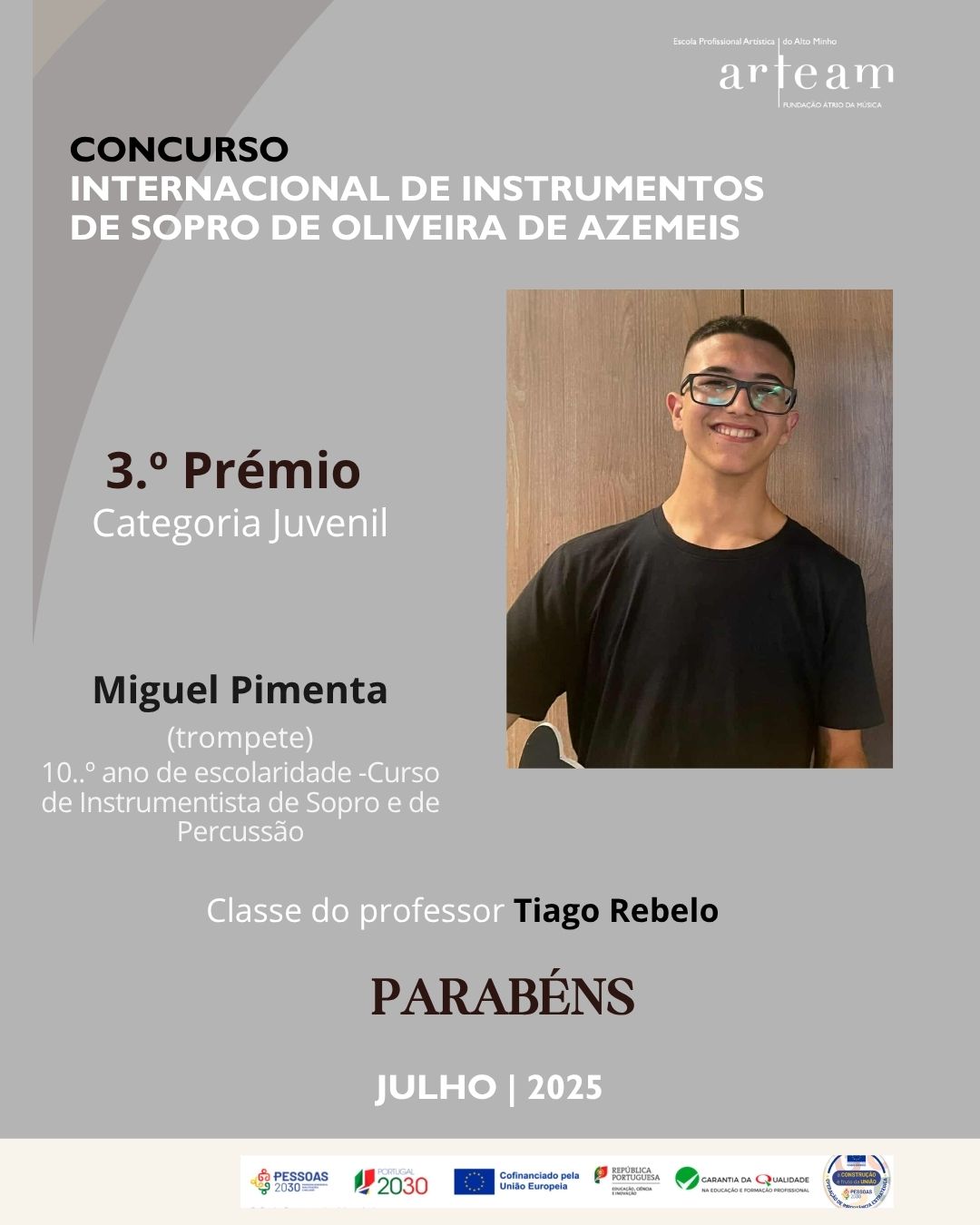 Parabéns Miguel Pimenta