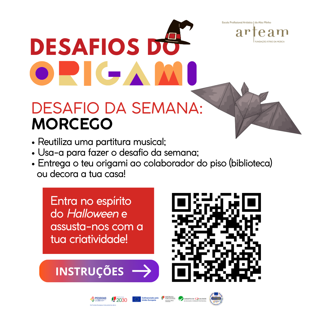Desafio do Origami – Especial Halloween! 🦇🎃
