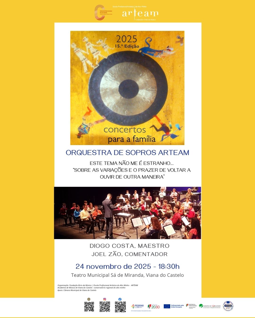 Concerto para a Família no Teatro Municipal Sá de Miranda - novembro25